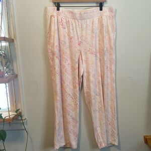 Torrid Sleep Pale Pink & Blue Speckled Lightweight Cozy Pajama Pants Size 2